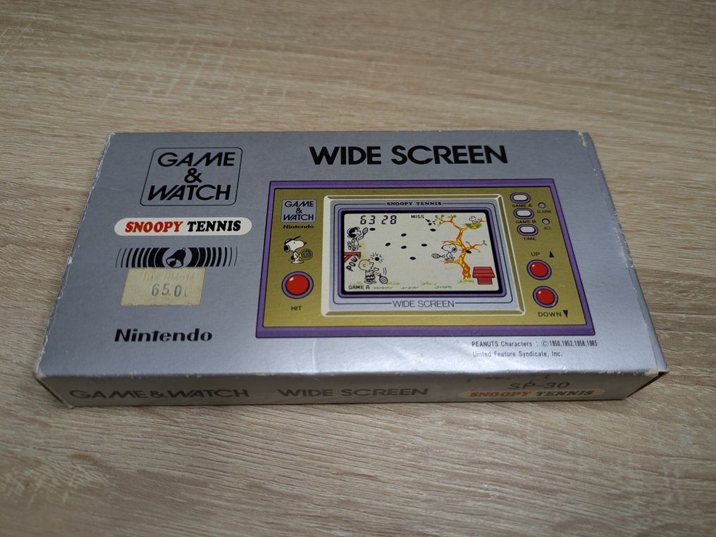 Nintendo - Game & Watch - Wide Screen - Snoopy Tennis (SP-30) - 1st Edition - Handheld game console - In original box #1.0