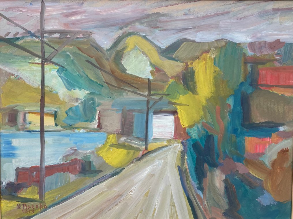 Vittorio Piacopo (1913-2004) - Paesaggio di montagna #1.0