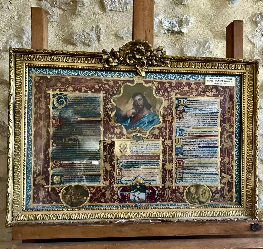 Icône - Vélin - Canon d’autel enluminé - 51 x 32 cm #1.0