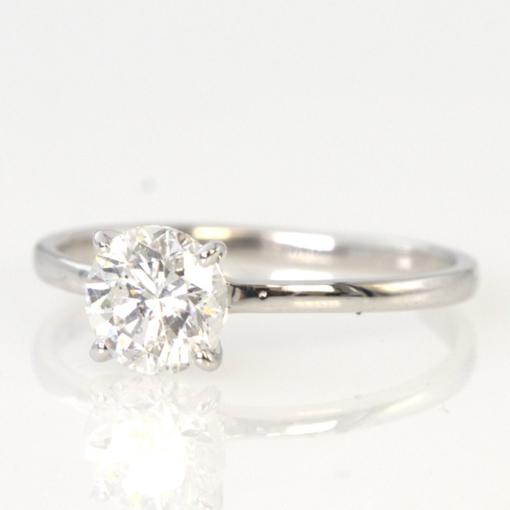 Nincs minimálár - Gyűrű - 18 kt. Fehér arany - 1.00ct. tw. Gyémánt (Természetes) - GWLab #1.0