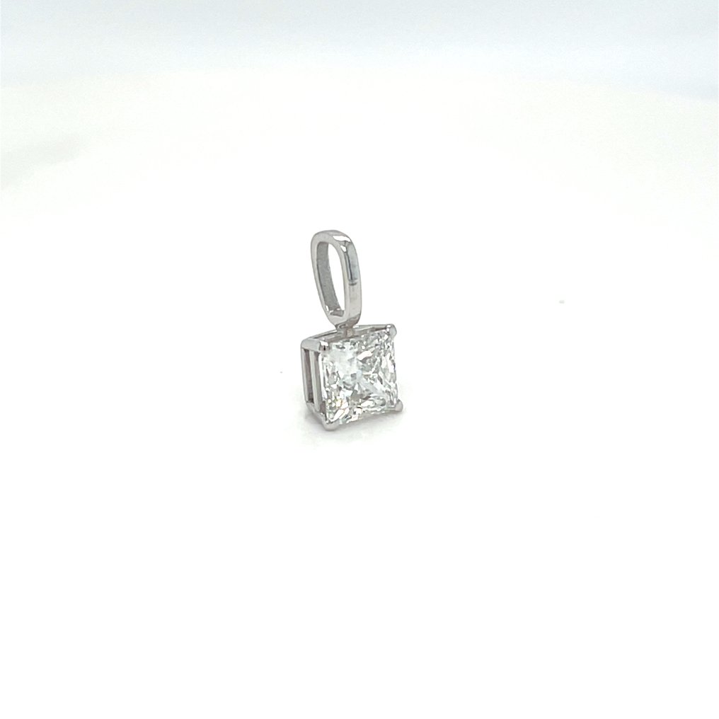 沒有保留價 - 墜飾 - 14 克拉 白金 - 1.01ct. tw. 鉆石 (實驗室培育) #2.1