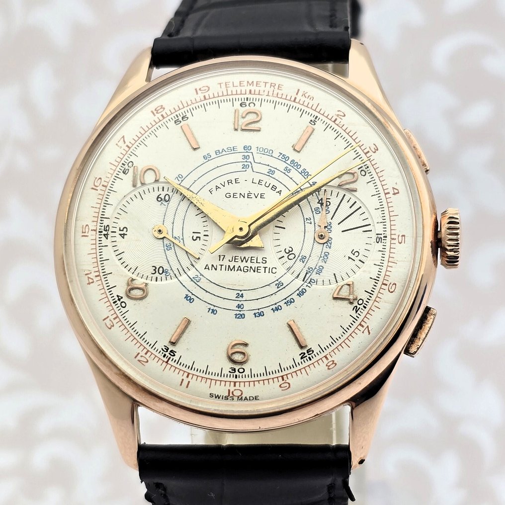 Chronographe Suisse - Favre-Leuba - Cal. Landeron 248 - Nincs minimálár - Férfi - 1900-1949 #1.0