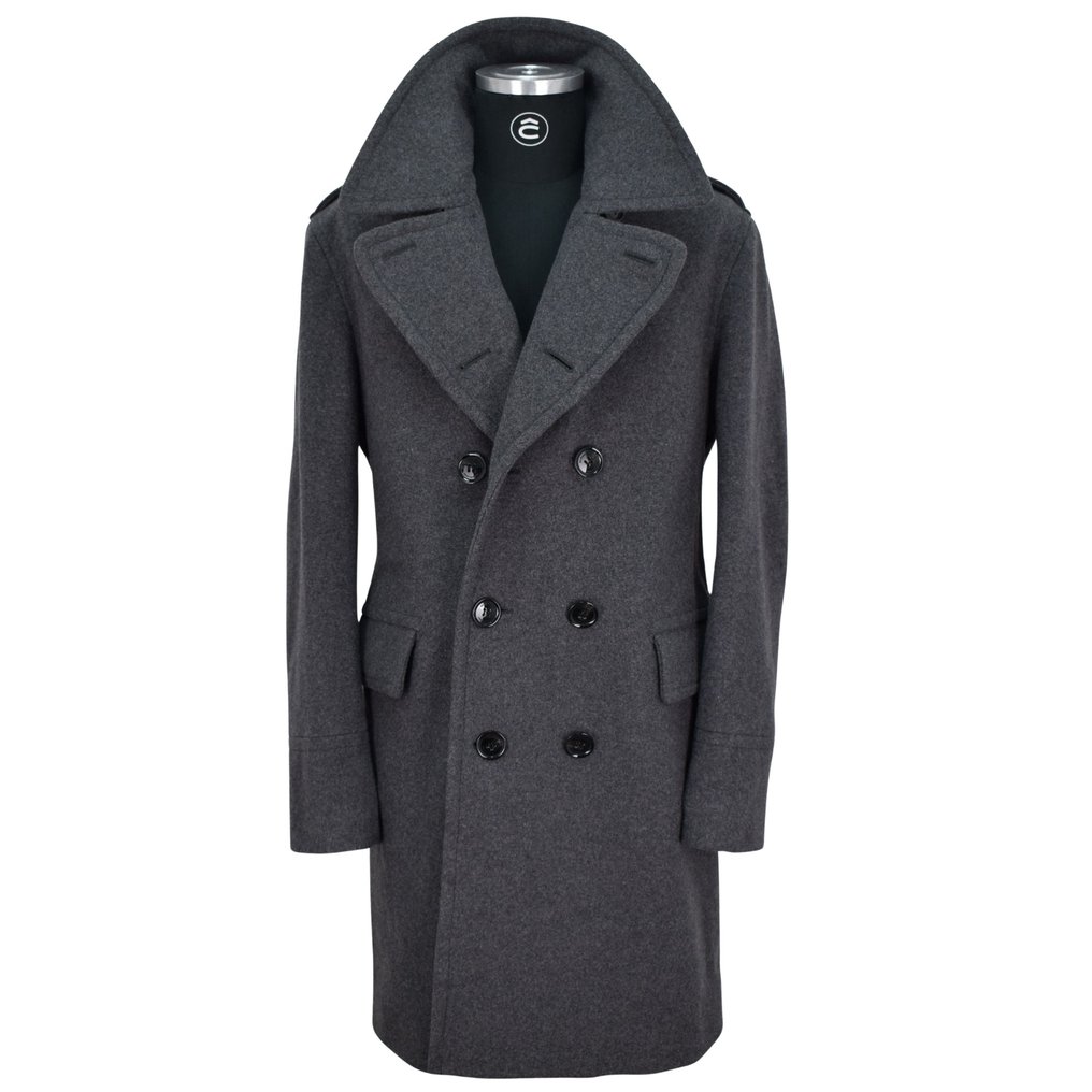 Burberry Brit Heavy Wool Long Doublebreasted Pea - Mantel #1.0