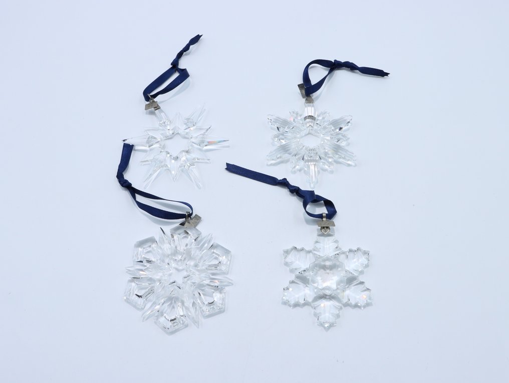 Statuetta - Swarovski - Set kerststerren 1996 t/m 1999 (Unboxed) (4) - Cristallo #1.0