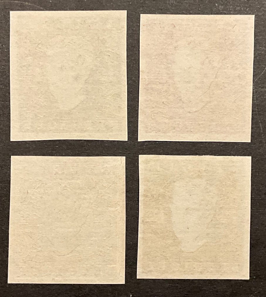 België 1947 - Proeven regent Karel - Volledige reeks in 3 kleuren - Ontwerp "Janssens" - Zelden aangeboden - OBP E52A/C + niet aangenomen kleur #1.0