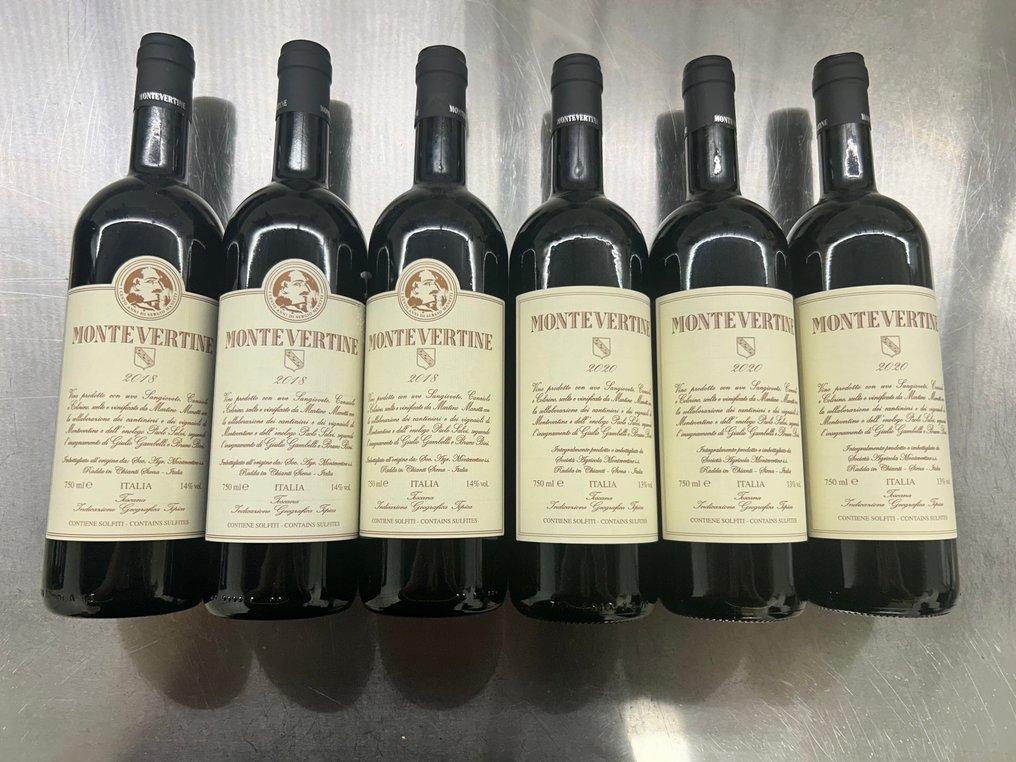 2018 x3 & 2020 x3 Montevertine, Montevertine - Toskana IGT - 6 Flaschen (0,75 l) #1.0