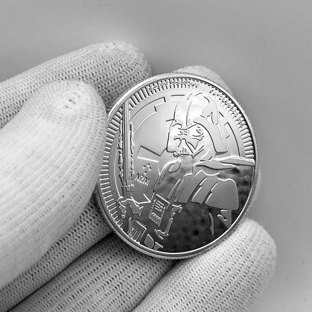 Niue. 2 Dollars 2019 – Star Wars: Darth Vader – 1 oz Silver coin – Ag .999 (Sem preço de reserva) #3.2