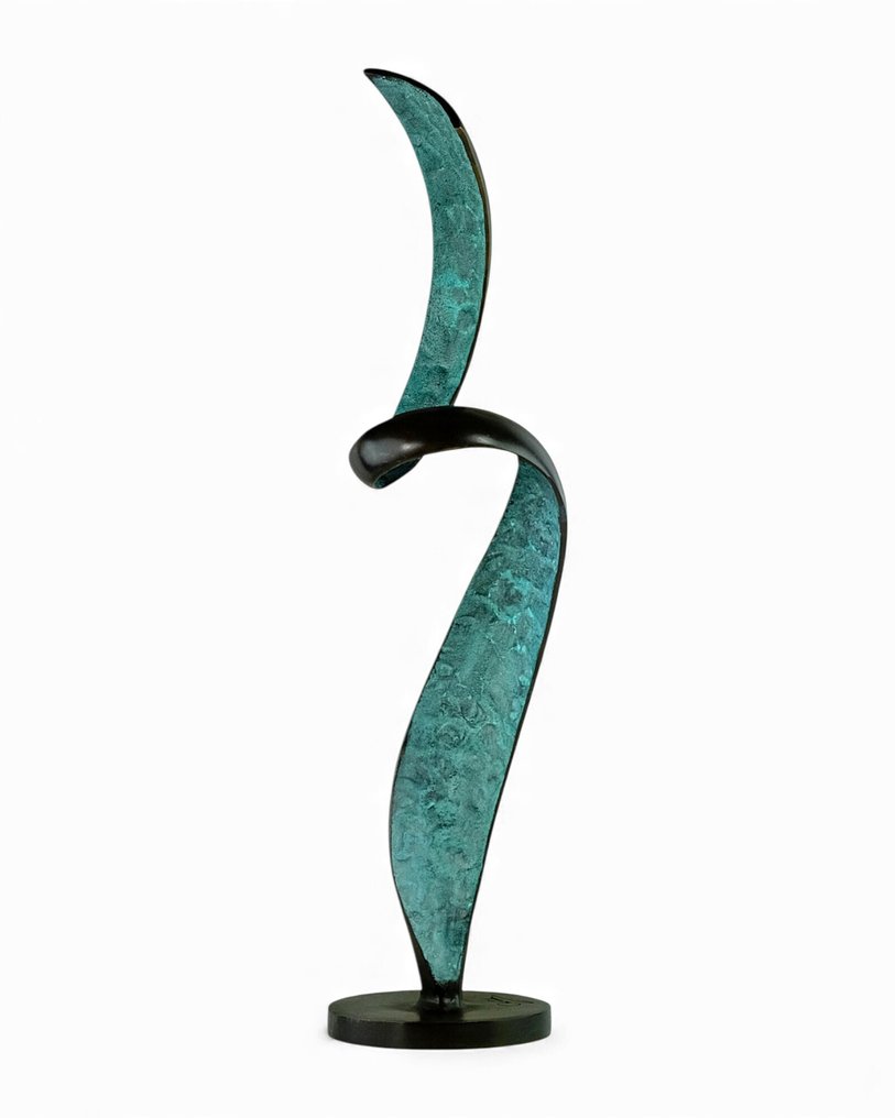 Signed - Sculpture, Helix Spiral - 56 cm - Bronze #1.0