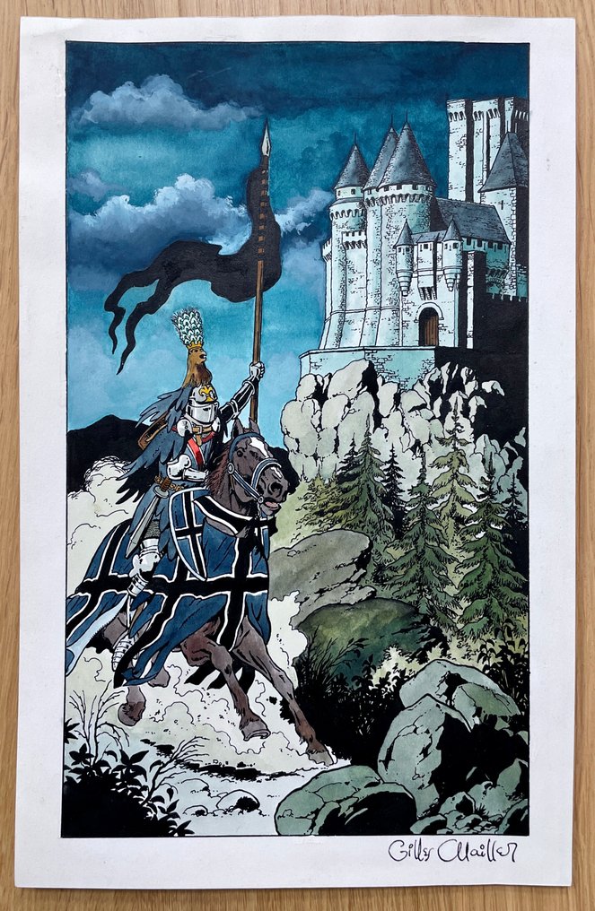 Chaillet, Gilles - 1 Original drawing - Vasco - Ex Libris ALBD - 1992 #3.2