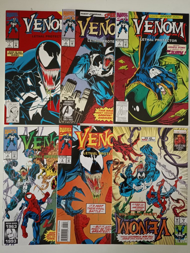 Venom 1-6 - Venom: Lethal Protector - 6 Complete series - Prima edizione - 1993/1993 #1.0