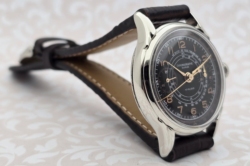 Chronographe Suisse - Cal. Landeron 48 - Senza prezzo di riserva - Uomo - 1900-1949 #2.1