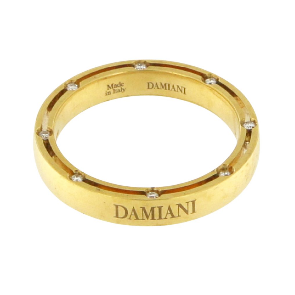 Damiani - 戒指 - 18 克拉 黃金 - 0.16ct. tw. 鉆石 (天然) #1.0