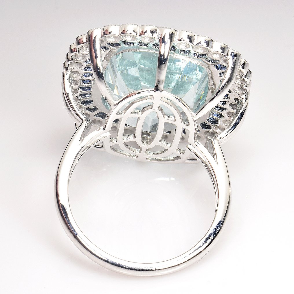 Inel Platină -  16.22ct. tw. Pietre prețioase mixte - Diamant - Certificatul GFCO #2.1