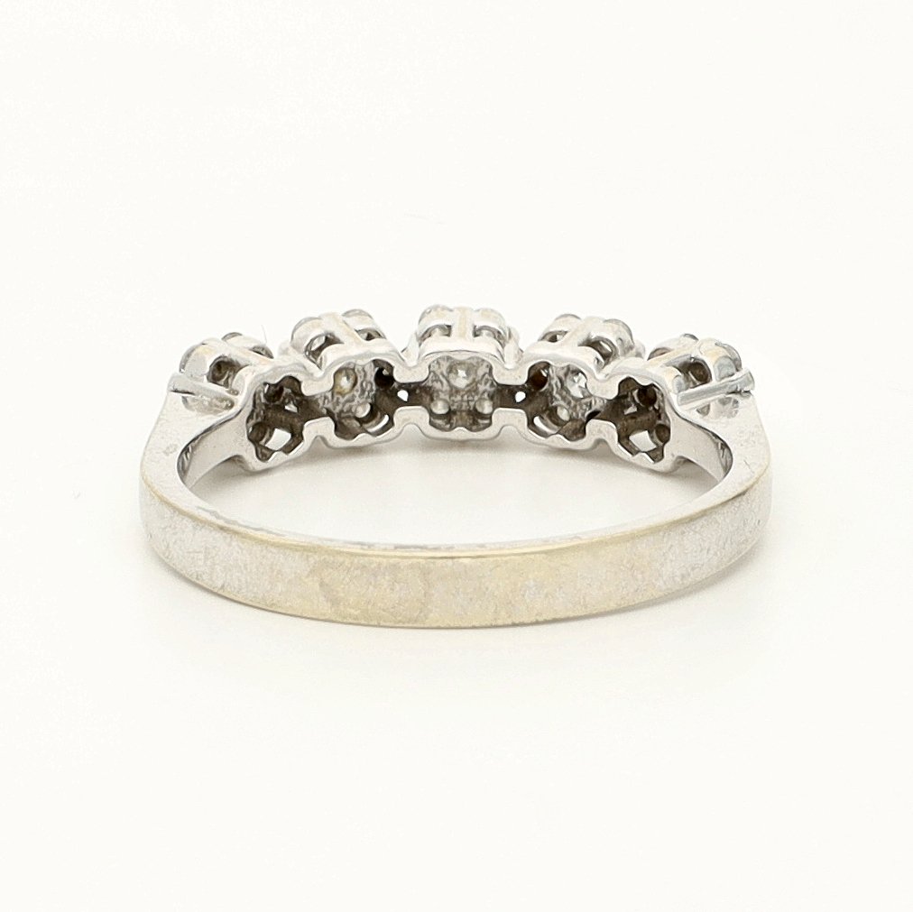 没有保留价 - 戒指 - 14K包金 白金 - 0.50ct. tw. 钻石 (天然) - 钻石 #4.3