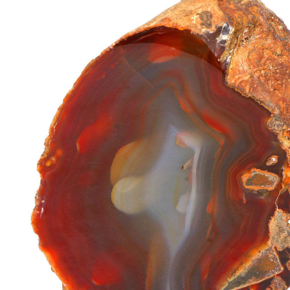 Σπάνιο! - 100% Φυσικό Καρνελλιανό Αχάτη - Geode - 13x10x7 εκ.- 1.1 kg #3.2