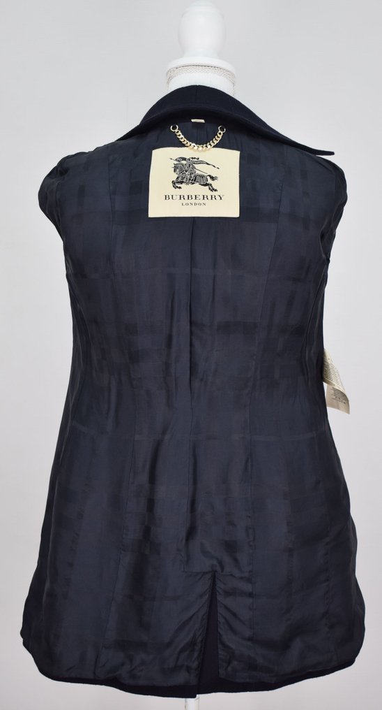 Burberry London Wool & Cashmere Gold Buttons Doublebreasted Navy - 外套 #4.3