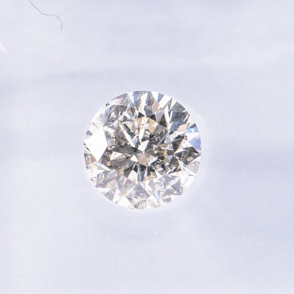 沒有保留價 - 1 pcs 鑽石 (天然彩色) - 0.50 ct - 圓形 - Fancy light 淡褐色 黃色 - I1 - 國際寶石學院(International Gemological Institute (IGI)) - VG VG #3.2