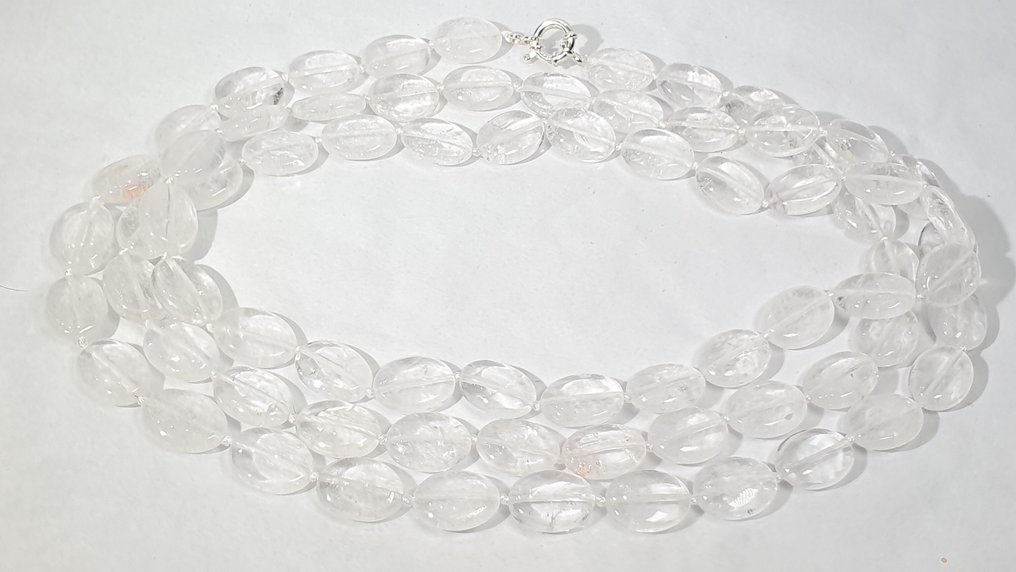 Cristallo di Rocca Quarzo - MOLTO RARO - Amplificazione di Energia - Chiusura in Argento 925 - Prima - Collana #2.1