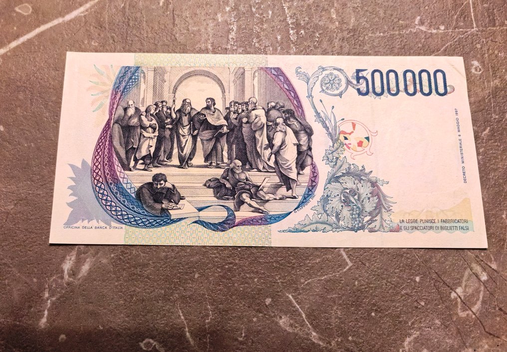 義大利. - 500.000 Lire 1997 "Raffaello" - Gigante BI 86A; Pick 118  (沒有保留價) #1.0