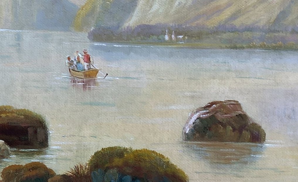 After Josef Thoma, A la manera de - Autumn Mountains and Lake #3.2