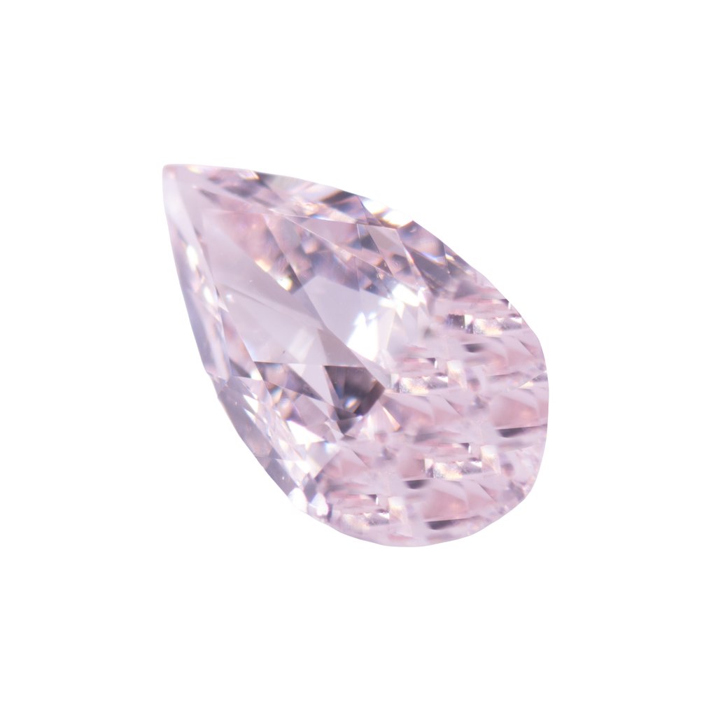 1 pcs Diamant (Colorat natural) - 0.20 ct - Pară - Very light Roz - VS2 - GIA (Institutul gemologic din SUA) #3.2