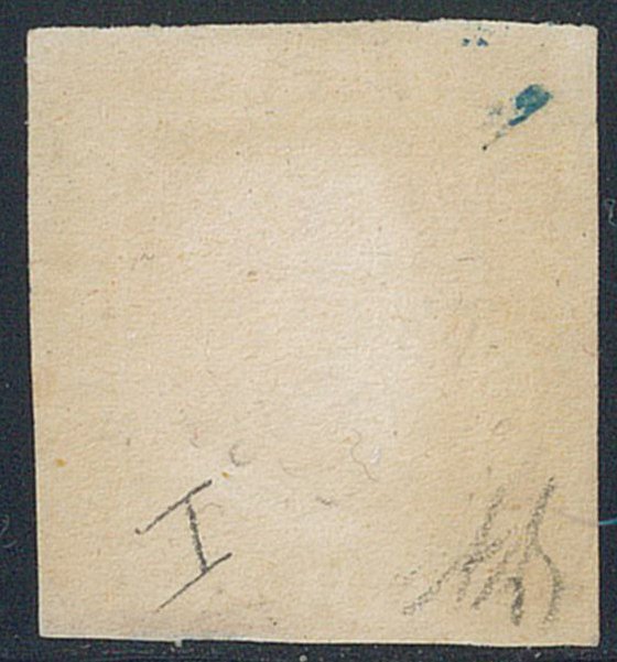 意大利古城邦-西西里  - 1/2克深橙色，编号1，边缘清晰，印章位置良好。证明：剩余。 #1.0