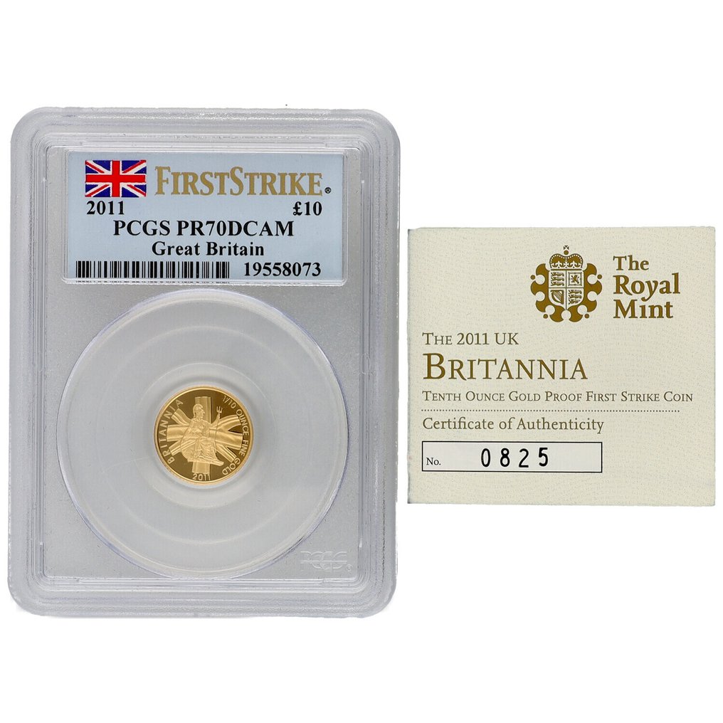 英国. 10 Pounds 2011 - "Britannia" ⅒ Oz #1.0