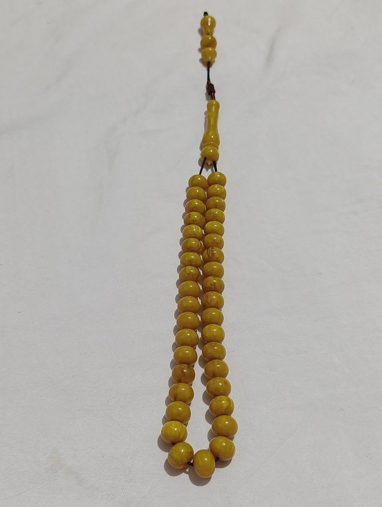  Ροζάριο - Κεχριμπάρι - 1970-1980 - Σπάνια Κομποσκοίνια Προσευχής  #1.0