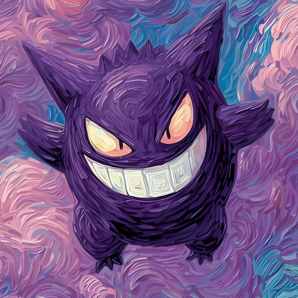 Makayhos - [L]Pikachu & Gengar XL – Van Gogh Storm #3.2