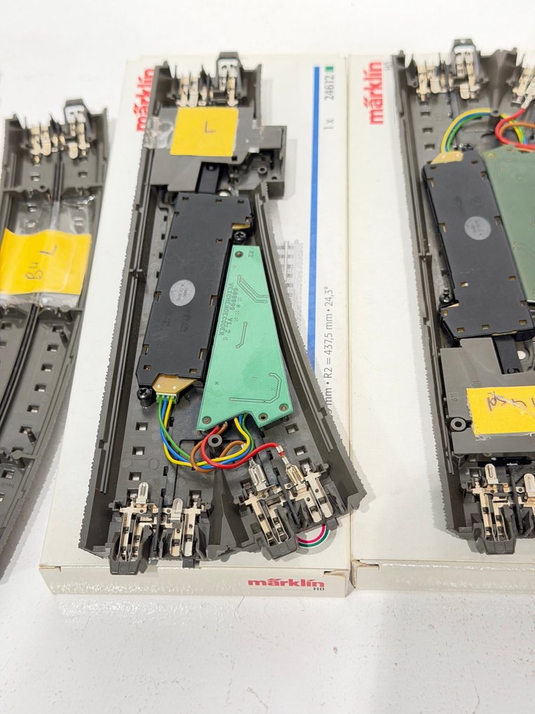 Märklin H0 - 24611,24612, 24224, 74490, 74460 - Machetă tren cu șine (4) - Schimbare la stânga și la dreapta și curbă de schimbare, drive-uri și decodoare. #1.0