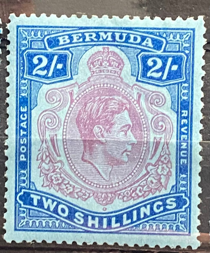 Commonwealth britannico 1938 - Bermuda KGVI 2S 3 Esempi Non verificati SG 2024 #2.1