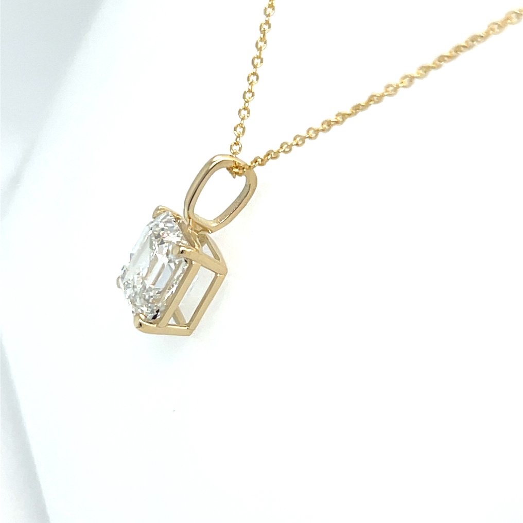 Nyaklánc - 14 kt. Sárga arany - 5.01ct. tw. Gyémánt (Laboratóriumban előállított) #3.2