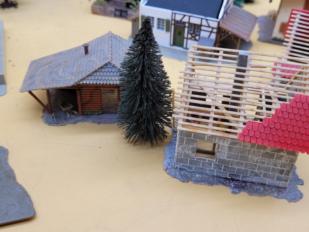 handgestaltet, Noch, Busch H0 - Τοπίο τρένου μοντελισμού (17) - Συλλογή τοπίων μοντελισμού σιδηροδρόμων – κτίρια, καλύβες, βουνό τούνελ και αξεσουάρ #4.3