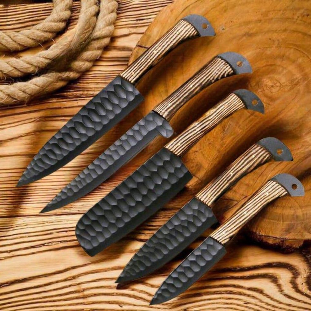 Μαχαίρι κουζίνας - Kitchen knife set -  μάχαιρα σεφ - Rosewood, swet - Βόρεια Αμερική - Σετ σεφ για μπάρμπεκιου, μαχαίρι σεφ #1.0