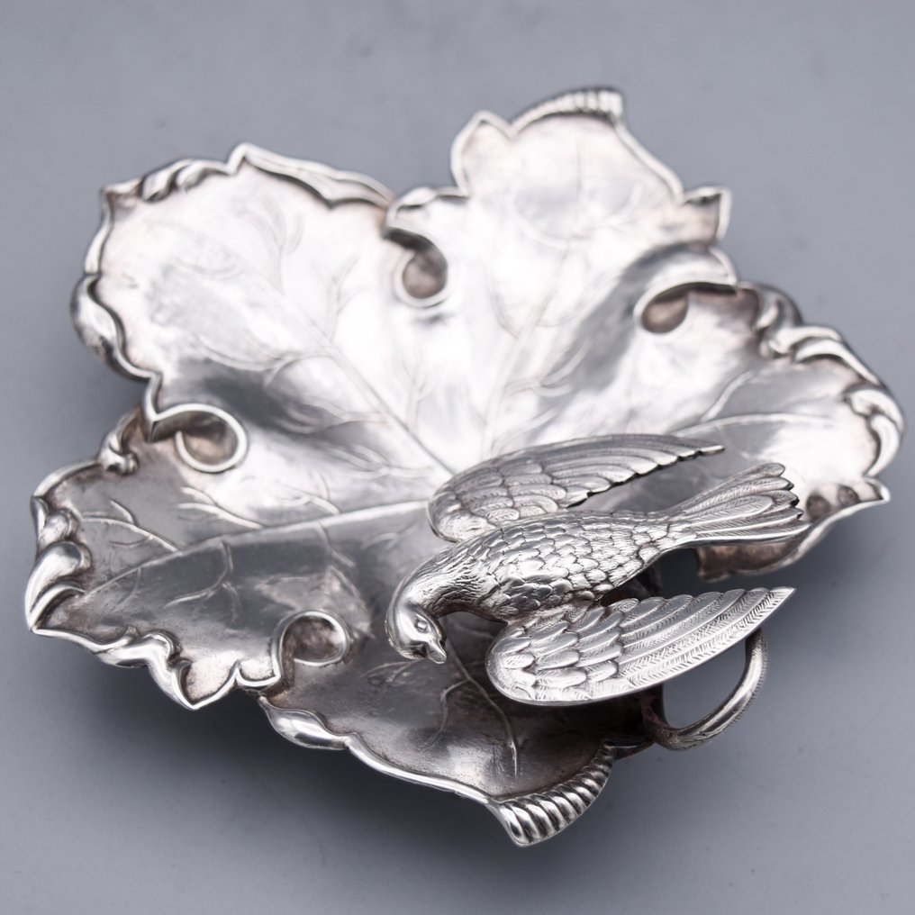 放零碎杂物的盒子 - Naturalista - 葡萄叶配有斑鸠 - 西班牙 #3.2