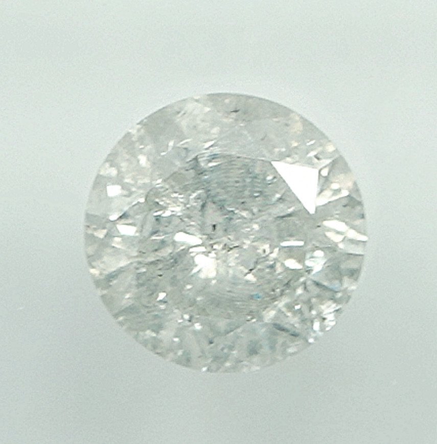 沒有保留價 - 1 pcs 鑽石 (天然) - 0.50 ct - 圓形 - G - I3 - Gem Report Antwerp (GRA) #1.0
