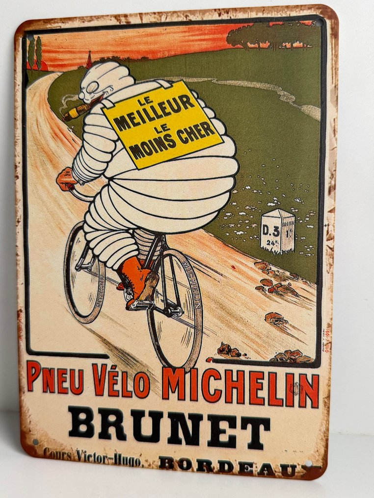 廣告人物 - 单一米其林Bibendum罐装广告Pneu Vélo - 2000-2010 #2.1