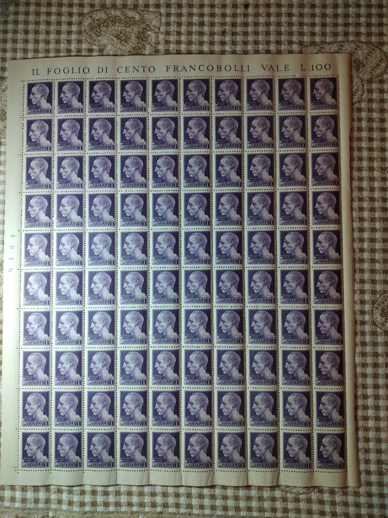 Luogotenenza 1945 1945/1945 - Luogotenenza 1945, 5 érték teljes lapokra. - Sassone 526 628 16 pneumatica 74 e 87 #1.0