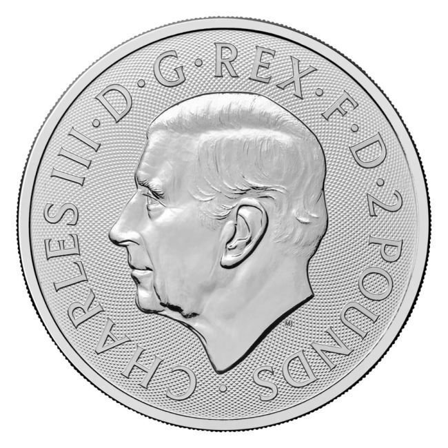 Ηνωμένο Βασίλειο. 2 Pounds 2025 1 oz £2 GBP UK Silver Myths and Legends Beowulf and Grendel's Mother Coin BU (χωρίς τιμή ασφαλείας) #1.0