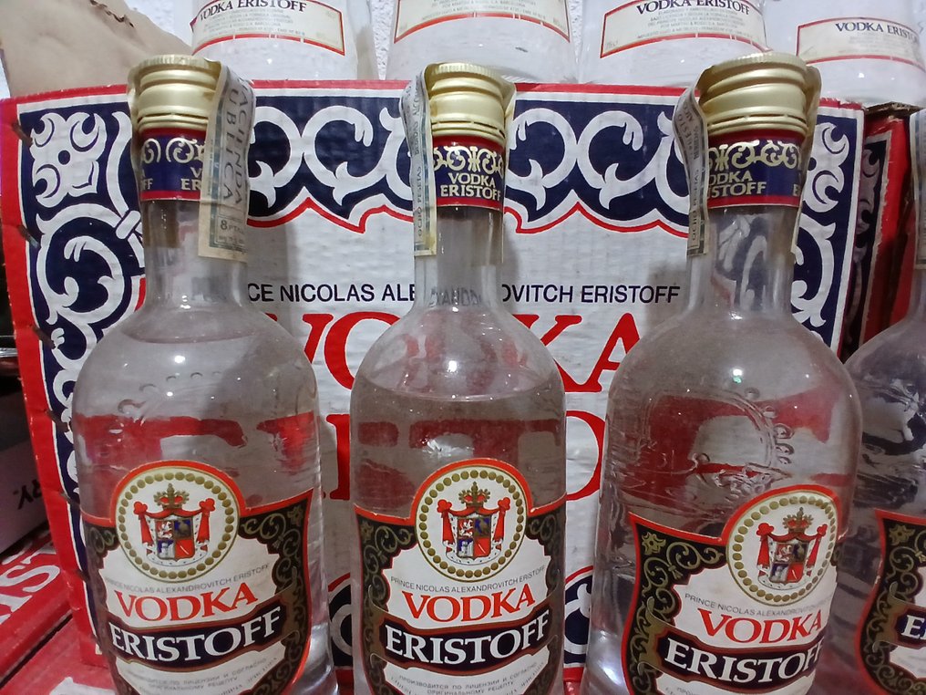 Eristoff - b. 1970-tallet, 1980-tallet - 750ml - 12 flasker #4.3