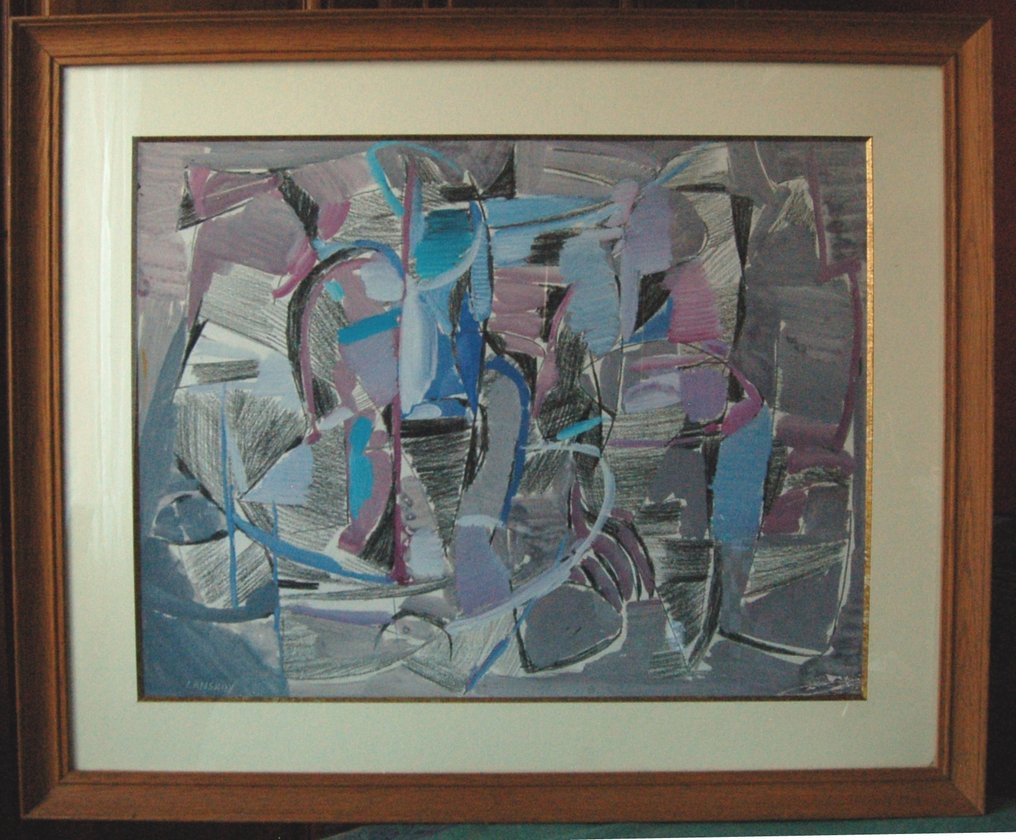 André Lanskoy (1902-1976), Attributed to - Composition abstraite / Nouvelle école de PARIS #1.0