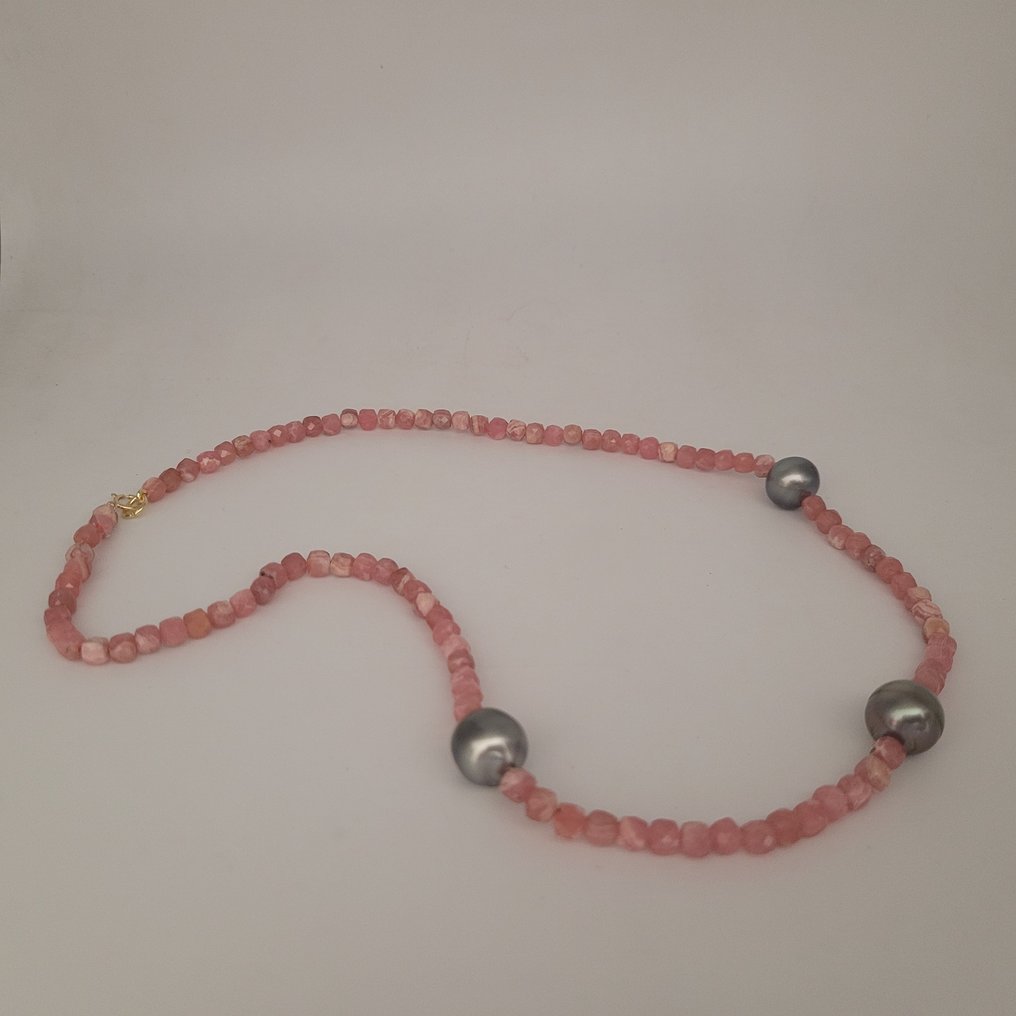 Zonder minimumprijs - Halsketting - 18 karaat Geel goud Parel - Tahiti #2.1