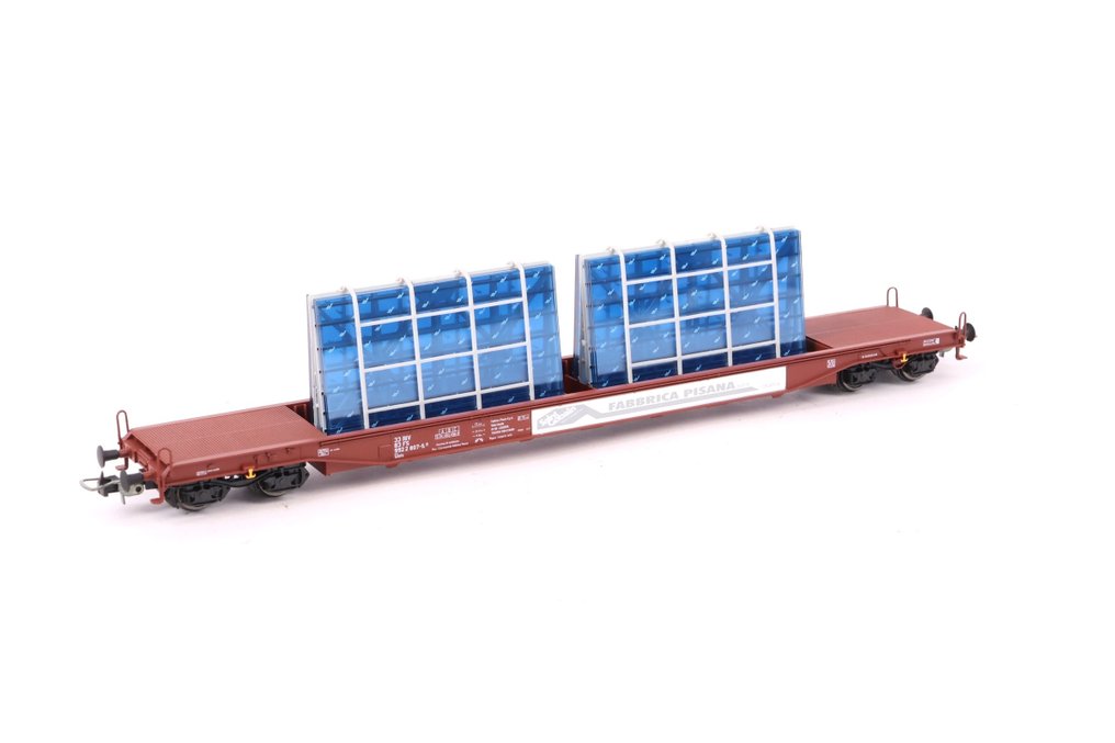 Heris H0 - 16503/302.3 - Godsvagn för modelltåg (1) - Glastransportvagn 'St. Gobian' - FS #1.0