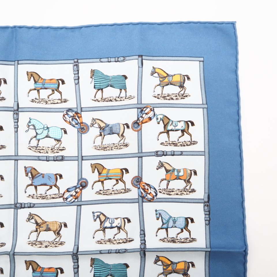 Hermès - Scarf Carré 45 “48 Horses in the Paddock” - Sciarpa #2.1