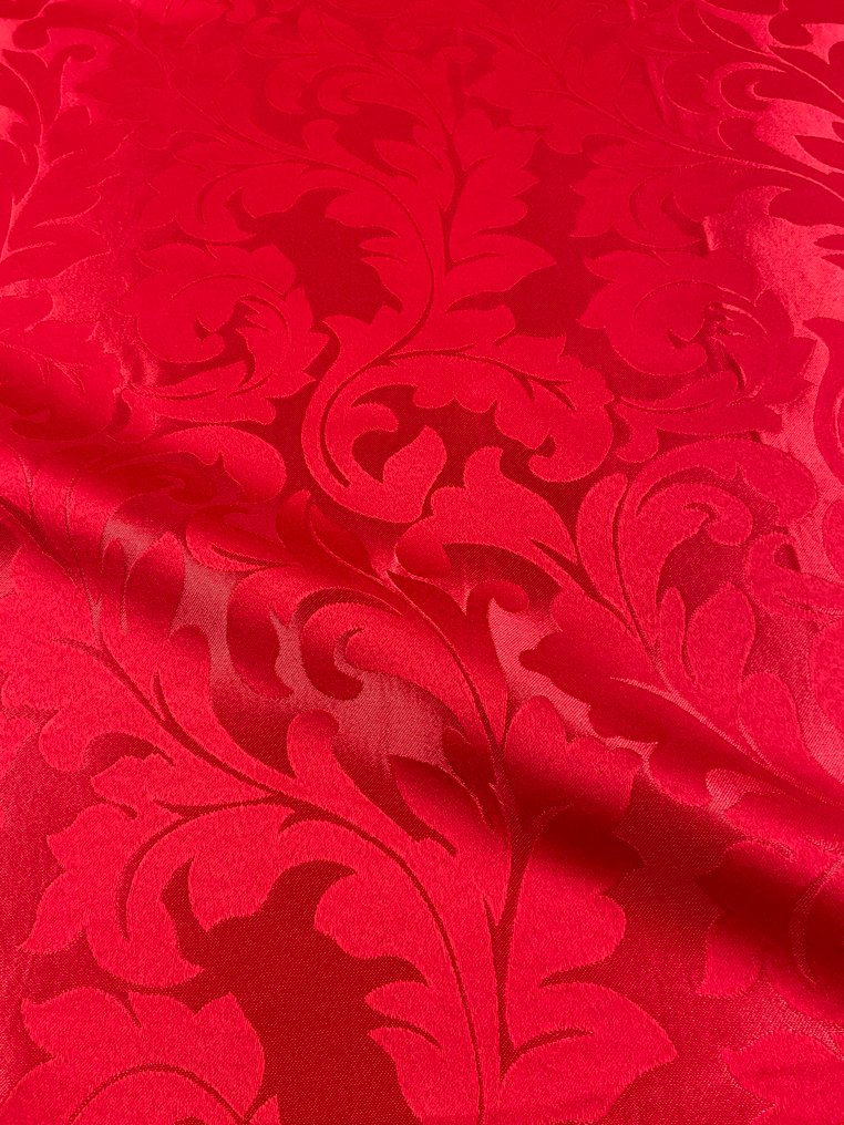 Timeless elegance. Damask fabric with stylized leaves in a double height pattern. - Upholstery fabric  - 300 cm - 300 cm #1.0