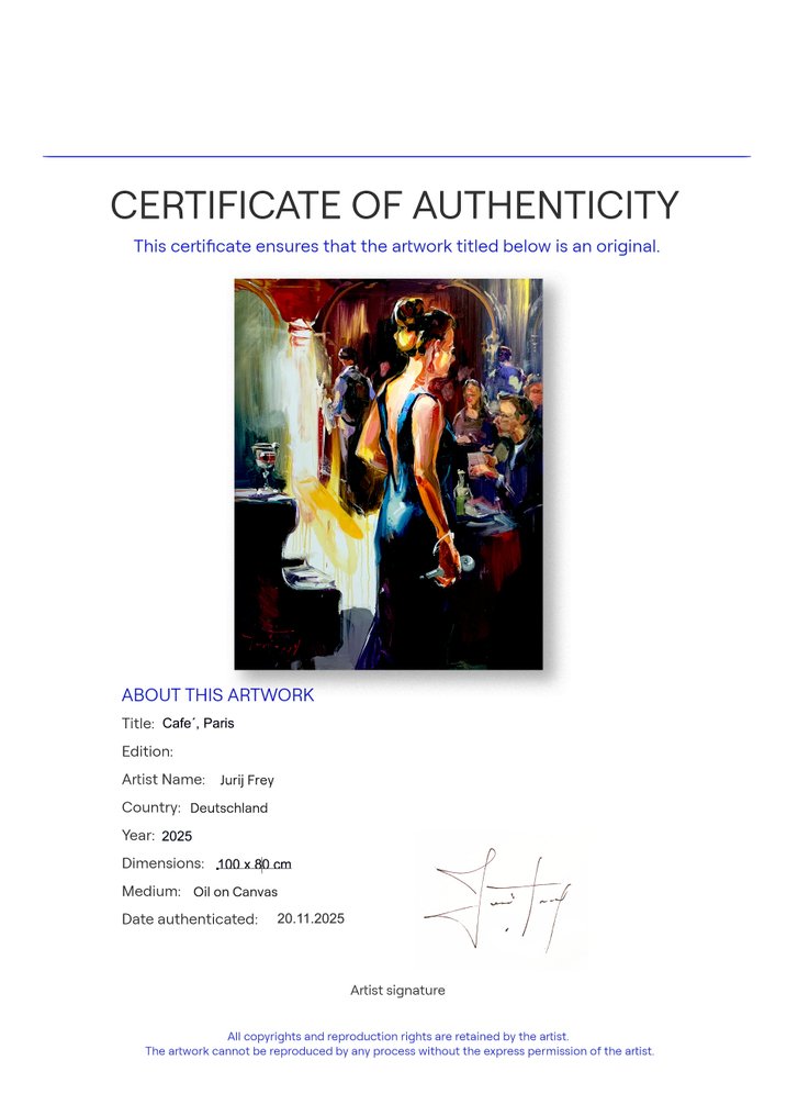 Jurij Frey - Café, Paris (Collection 2025) #4.3