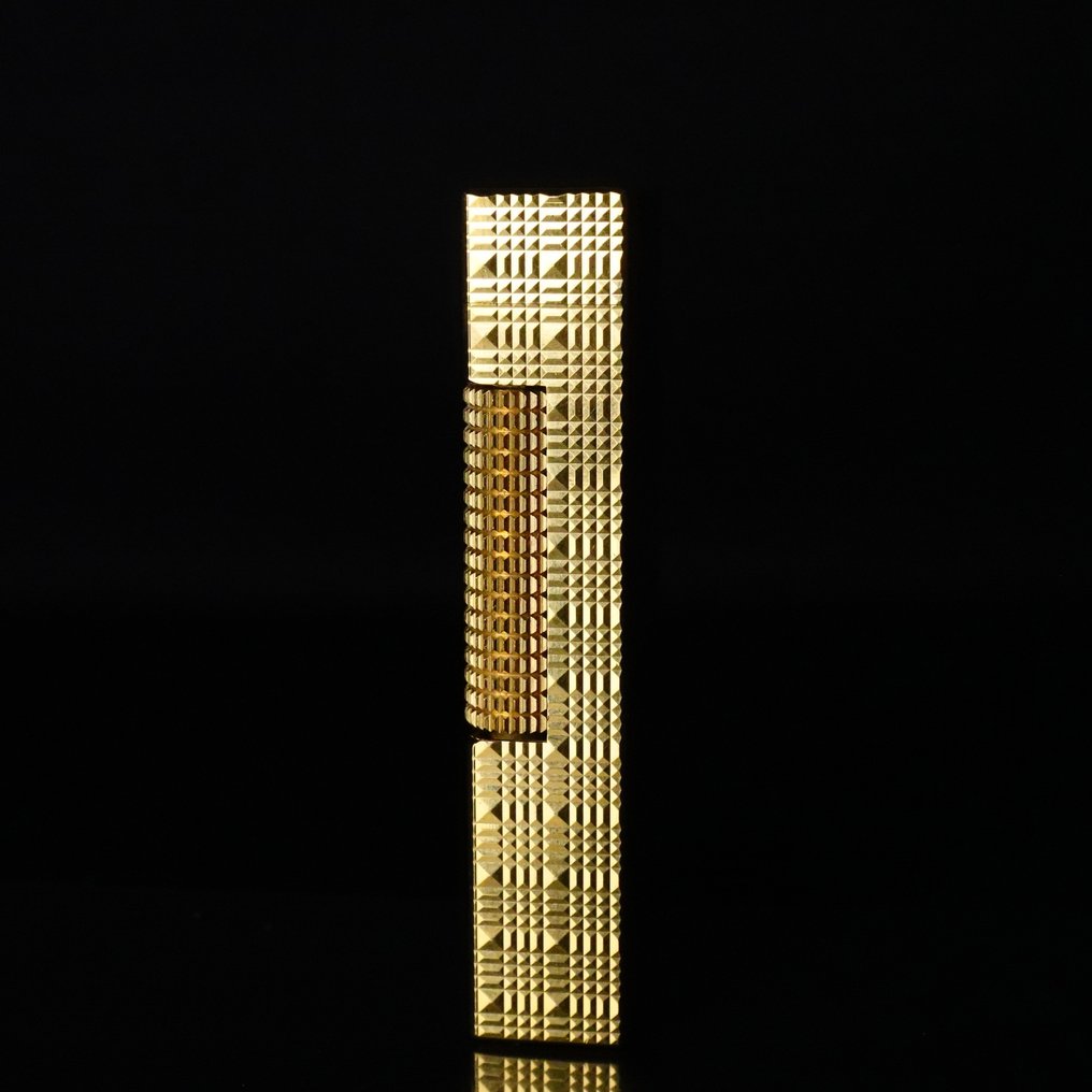 Dunhill - Tartan Pattern Rollagas Lighter - Senza prezzo di riserva - Accendino - Placcato oro #2.1