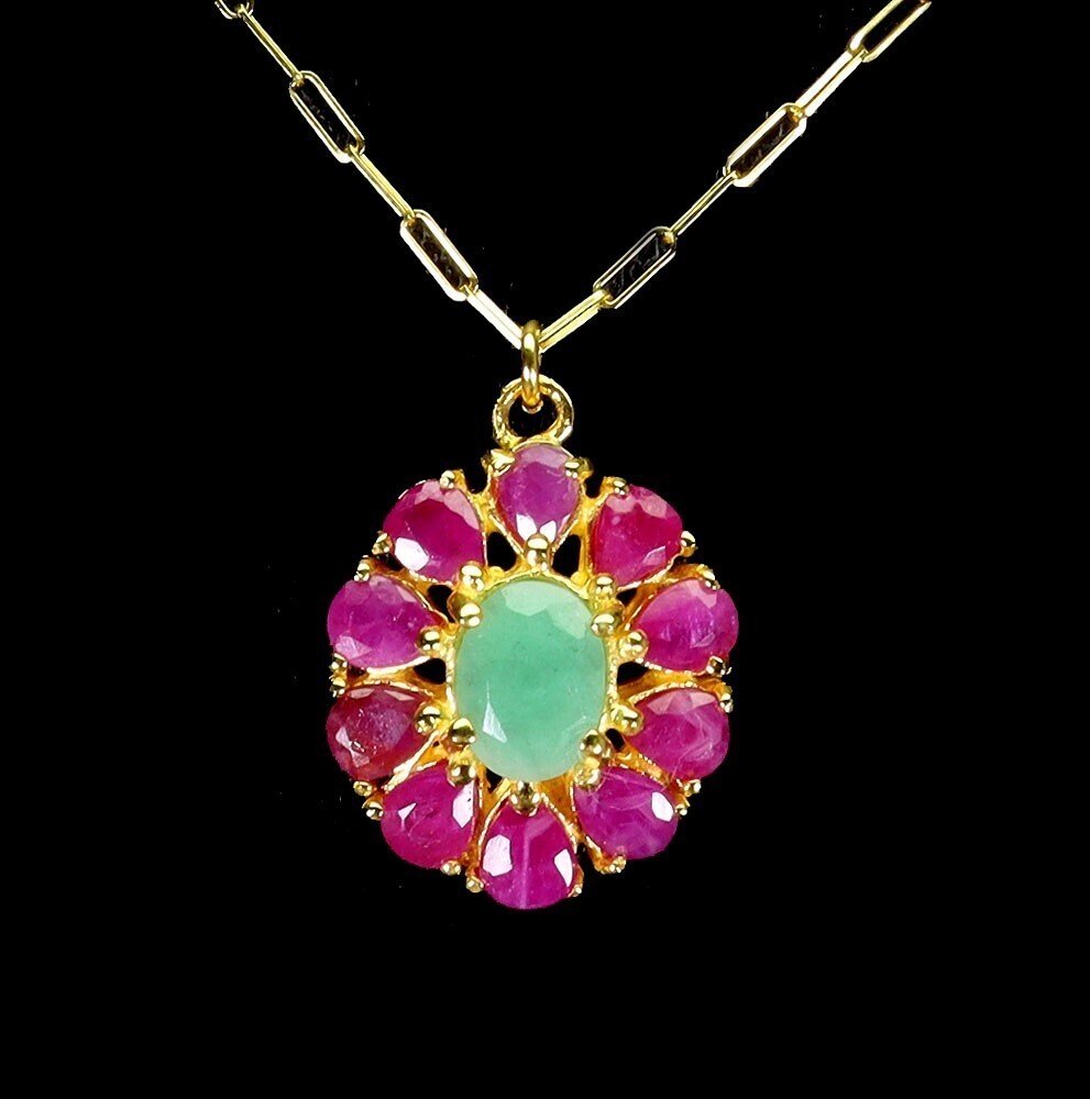 Bez ceny minimalnej
- Naszyjnik z wisiorkiem Srebro Szmaragd - Ruby #3.2