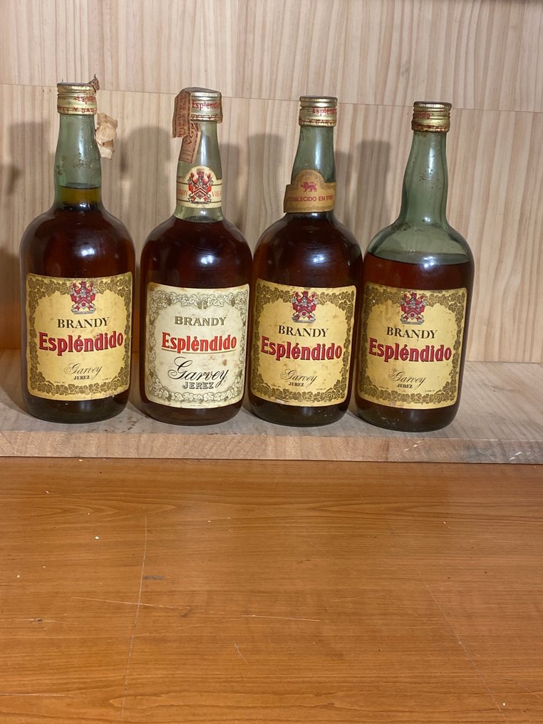 Garvey - Brandy esplendido - b. Década de 1970 - 1,0 litros - 4 botellas #1.0