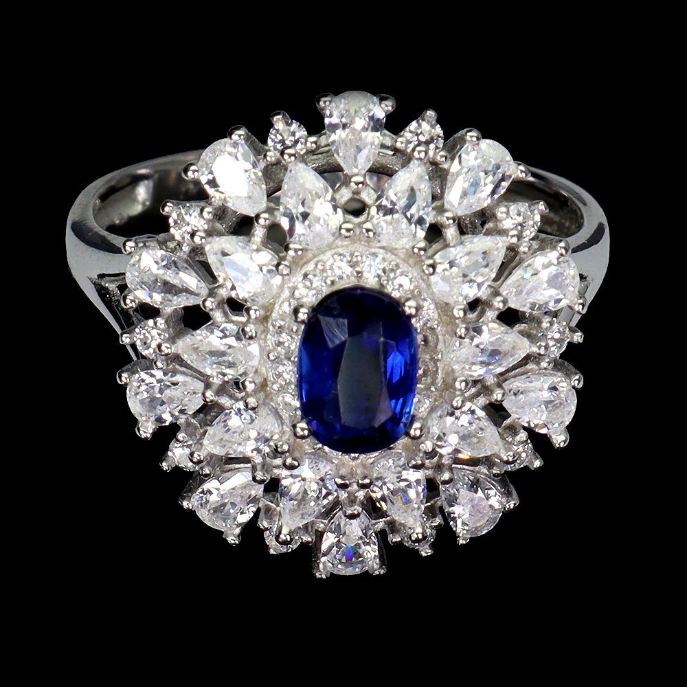 Fără preț de rezervă - Inel Argint - KYANIT frumos natural #1.0